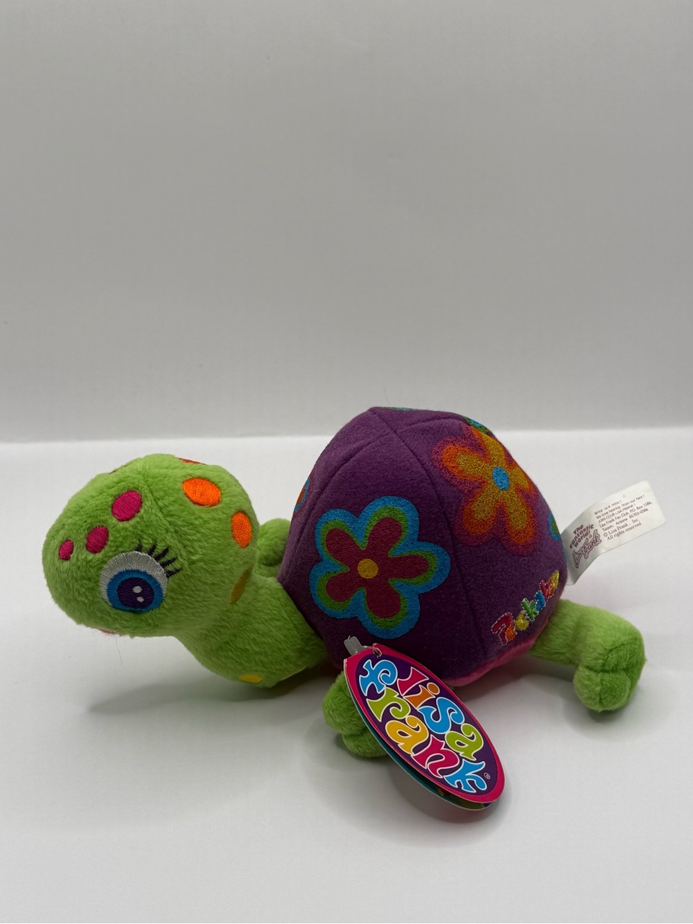 Vtg Lisa Frank Peekaboo Turtle Plush Stuffed Animal Y2K Rare NWT - Picture 6 of 7
